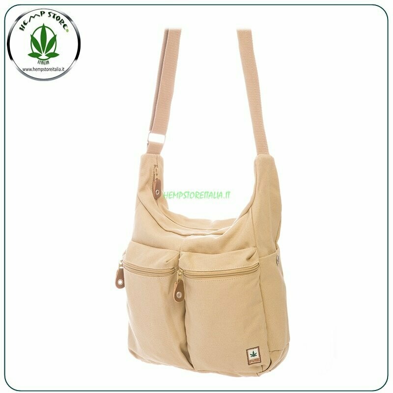 HF826 BORSA A TRACOLLA 2 TASCHE CAMEL PURE ®