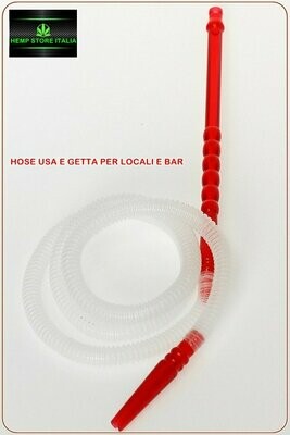 HOSE PER NARGHILE’ IN SILICONE USA E GETTA 150 CM