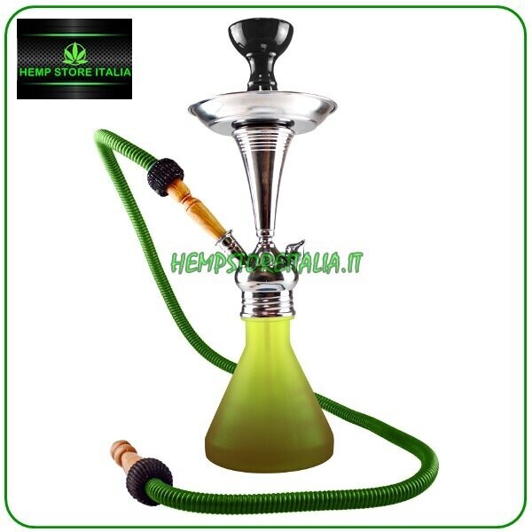 ALADIN NARGHILE 1 HOSE ROY 7 – 43 CM – VERDE/MARRONE