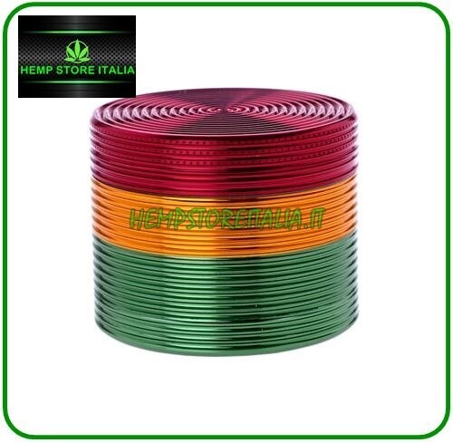 GRINDER RASTA STRIATO 4 Parti 50mm