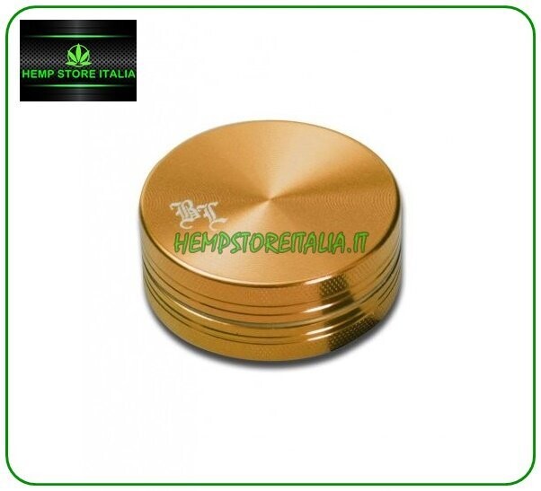 BLACK LEAF-GRINDER IN METALLO 2 PARTI ORO 40mm.