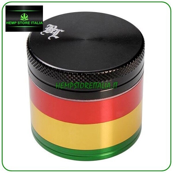 BLACK LEAF-GRINDER IN METALLO 4 PARTI RASTA 35mm