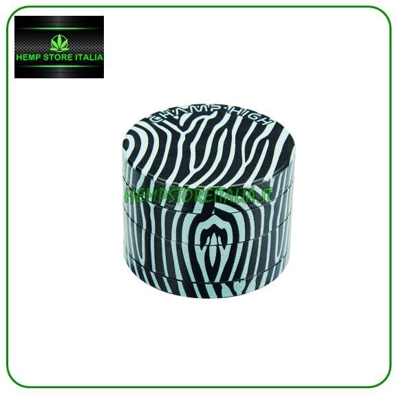 GRINDER ANIMAL ZEBRA METALLO 4 PARTI  50mm
