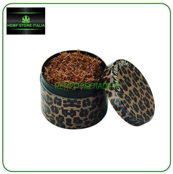 GRINDER ANIMAL LEOPARD METALLO 4 PARTI  50mm