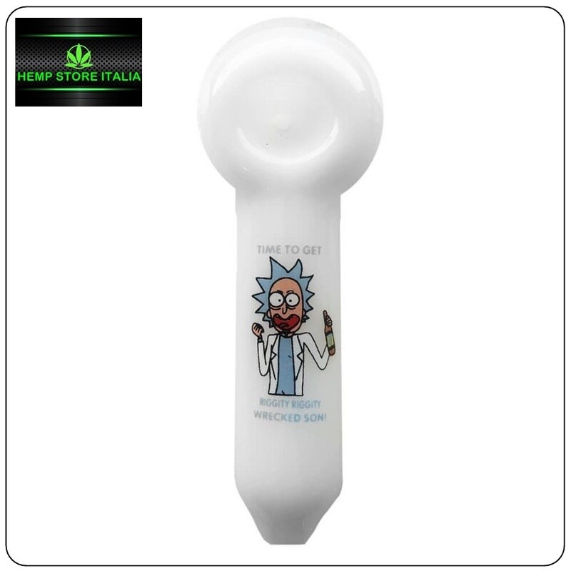 PIPA BIANCA IN VETRO 12CM - RICK 'N MORTY 1