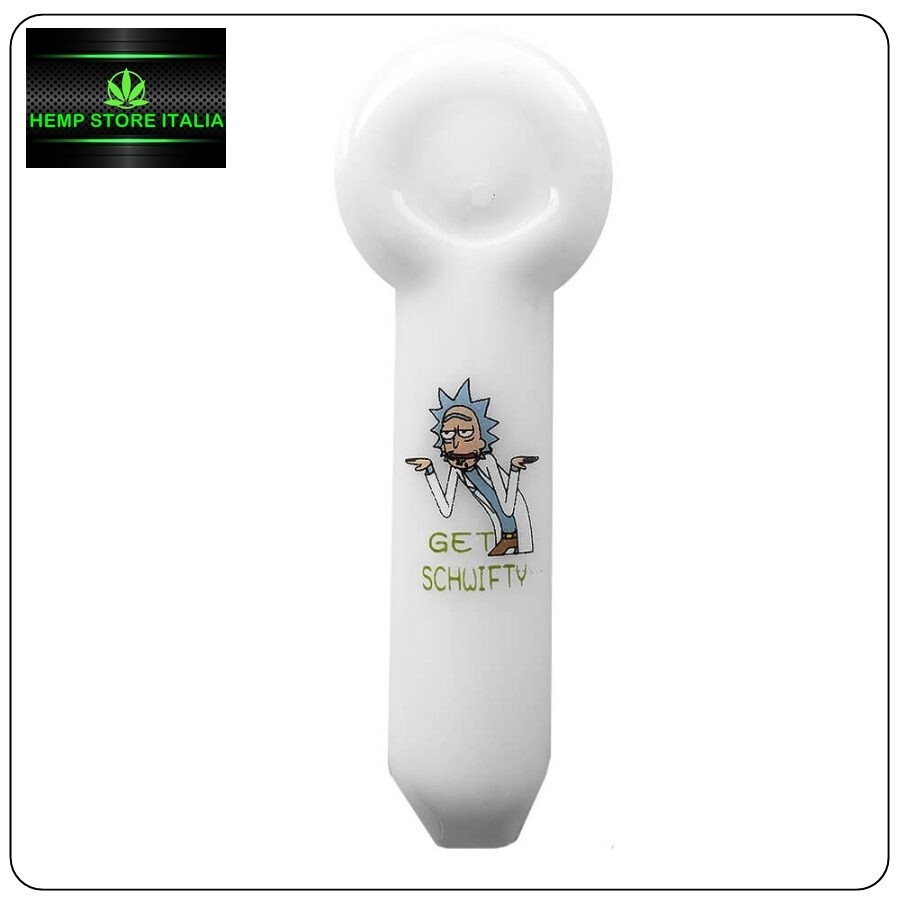 PIPA BIANCA IN VETRO 12CM - RICK 'N MORTY 4