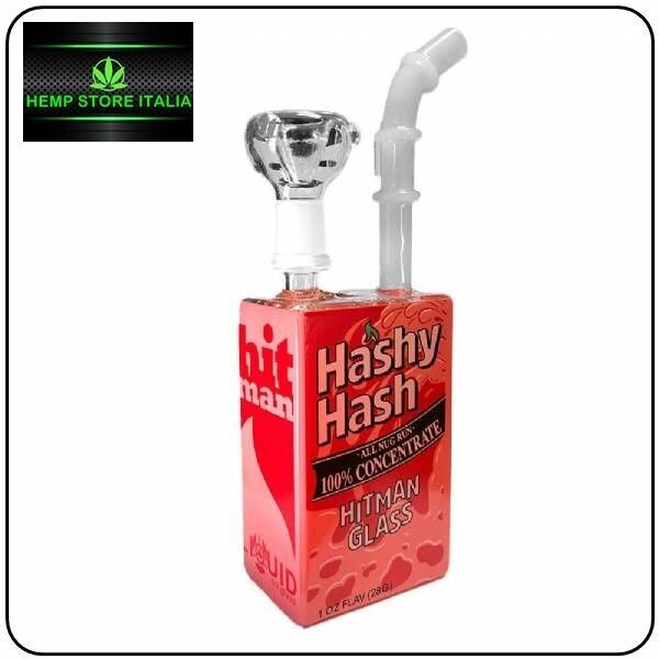 BONG IN VETRO SUCCO DI FRUTTA HASHY HASH - 19CM