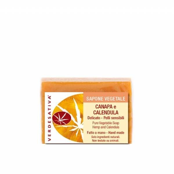 SAPONE VEGETALE ALLA CANAPA E CALENDULA
