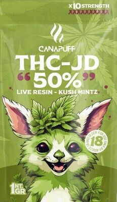 KUSH MINTZ LIVE RESIN CBD 24% THC-JD 50%