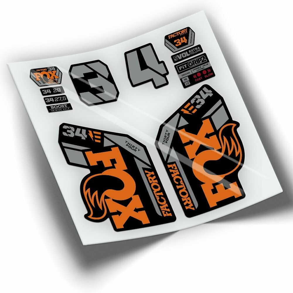 PEGATINAS HORQUILLA FOX 34 FACTORY EBIKE 2021-2023 WP320