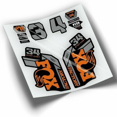 PEGATINAS HORQUILLA FOX 34 FACTORY STEP CAST 2021-2023 WP321