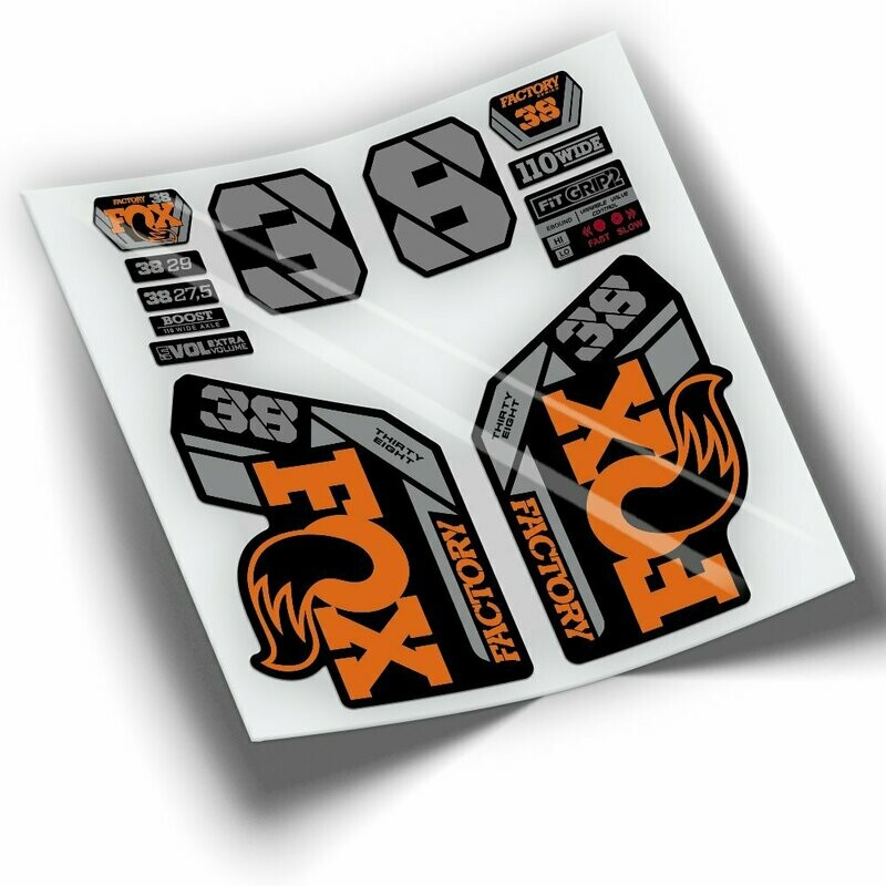 PEGATINAS HORQUILLA FOX 38 FACTORY 2021-2023 WP330