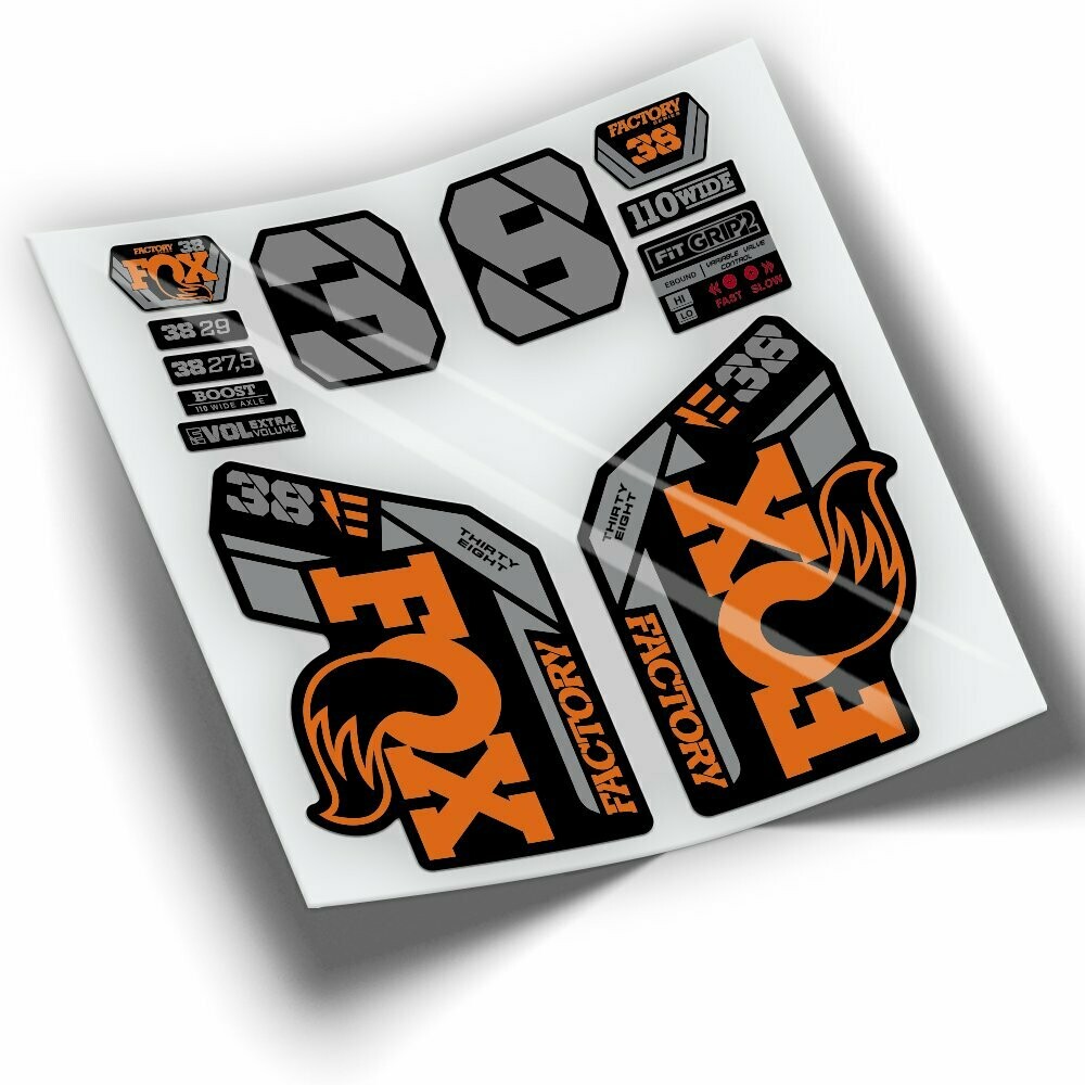 PEGATINAS HORQUILLA FOX 38 FACTORY EBIKE 2021-2023 WP331