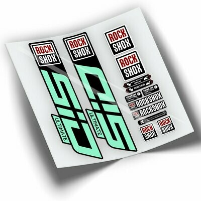 PEGATINAS HORQUILLA ROCKSHOX SID ULTIMATE 2021 COLORES WP342