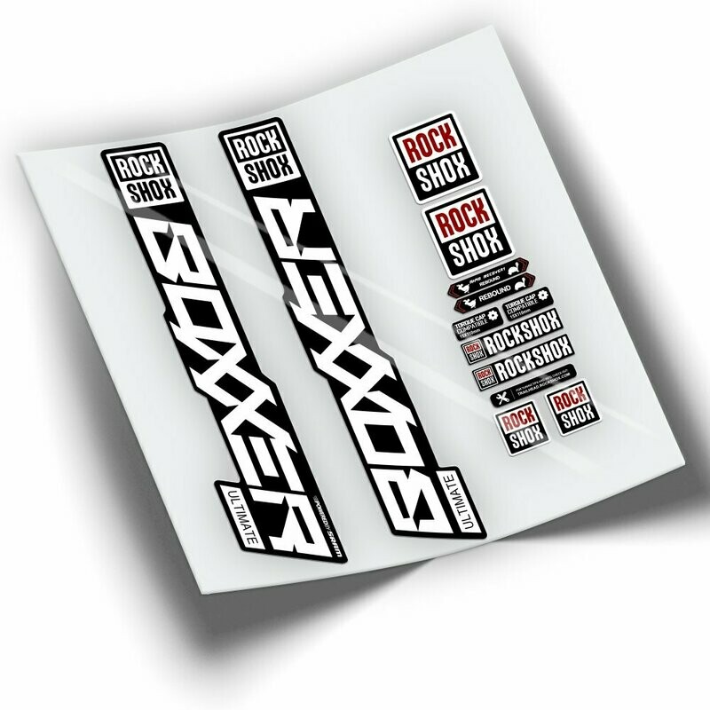 PEGATINAS HORQUILLA ROCKSHOX BOXXER ULTIMATE 2021 WP376