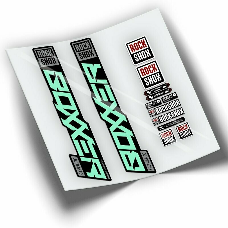 PEGATINAS HORQUILLA ROCKSHOX BOXXER ULTIMATE 2021 BICOLOR WP377
