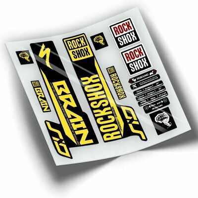 PEGATINAS HORQUILLA ROCKSHOX BRAIN 2021-2022 WP399