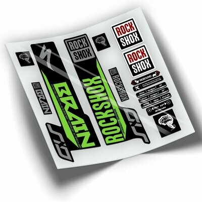 PEGATINAS HORQUILLA ROCKSHOX BRAIN 2021-2022 BICOLOR WP400