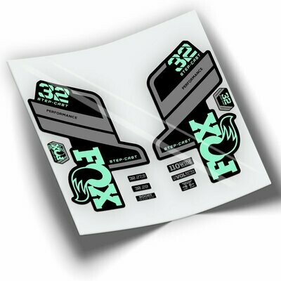PEGATINAS HORQUILLA FOX 32 PERFORMANCE STEP CAST 2021-2023 BICOLOR WP406