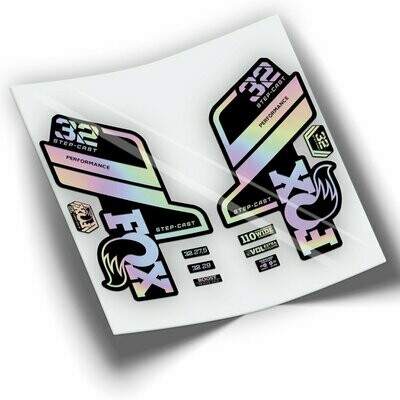 PEGATINAS HORQUILLA FOX 32 PERFORMANCE STEP CAST 2021-2023 COLORES WP407