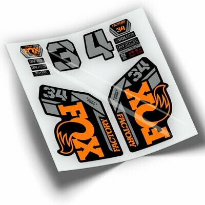 PEGATINAS HORQUILLA FOX 34 FACTORY 2021.2023 BICOLOR WP410 PEGATINAS HORQUILLA FOX 34 FACTORY 2021.2023 BICOLOR WP410