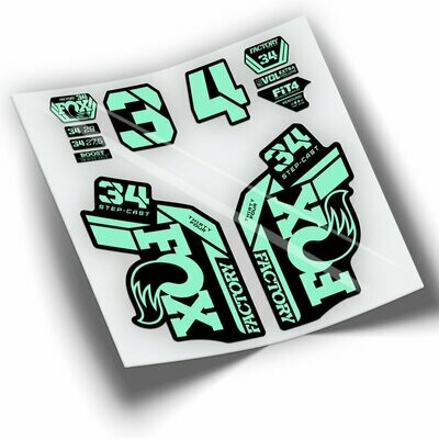 PEGATINAS HORQUILLA FOX 34 FACTORY STEP CAST 2021-2023 COLORES WP413