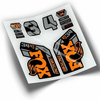 PEGATINAS HORQUILLA FOX 34 FACTORY 2021-2023 EBIKE BICOLOR WP420