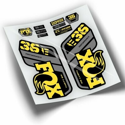 PEGATINAS HORQUILLA FOX 36 PERFORMANCE 2021-2023 BICOLOR WP430