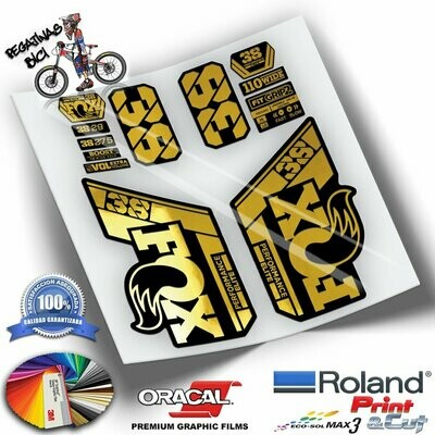 PEGATINAS HORQUILLA FOX 38 PERFORMANCE ELITE 2021.2023 COLORES WP435