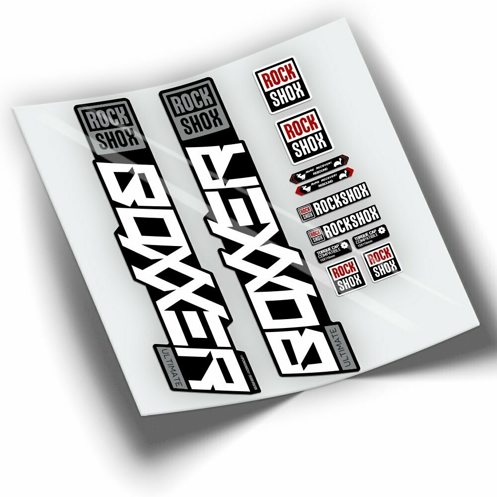 PEGATINAS ROCKSHOX BOXXER 2020 WP302, COLOR: BLANCO