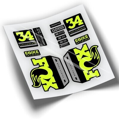 PEGATINAS FOX 34 PERFORMANCE SERIE WP255