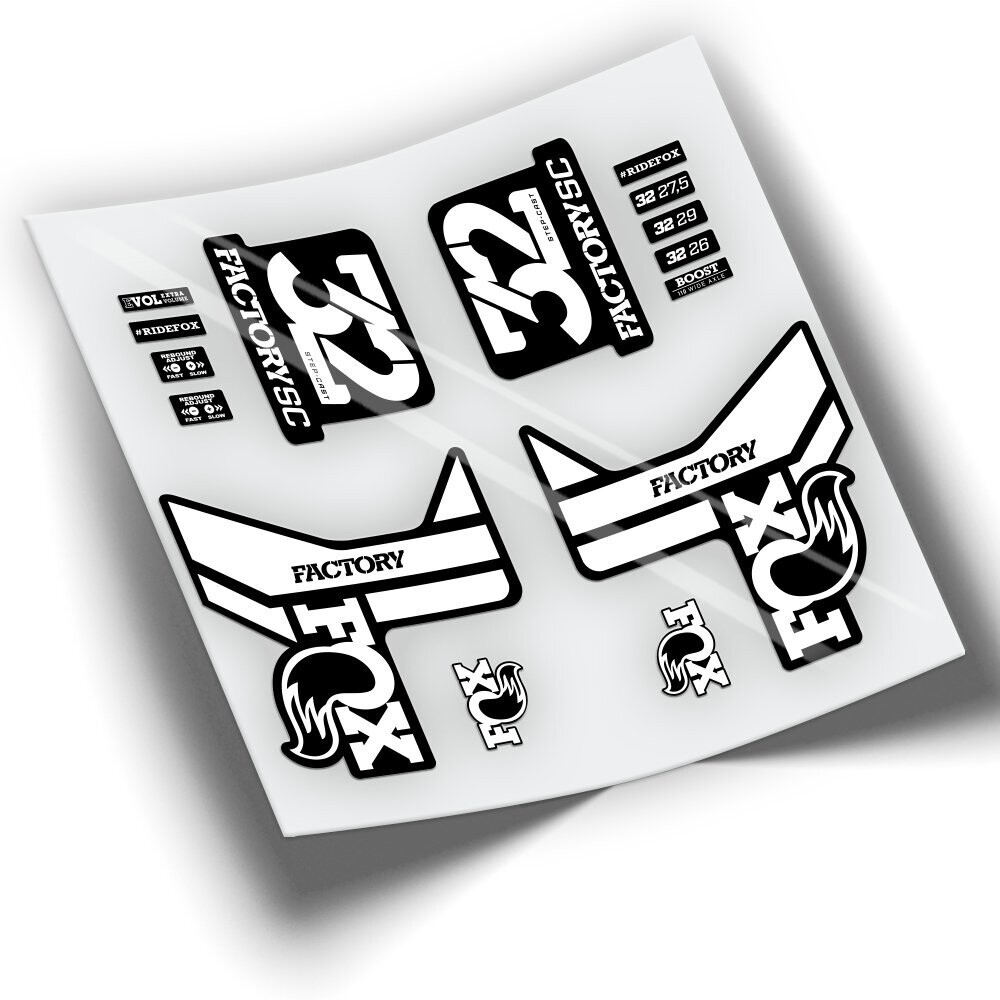 PEGATINAS FOX 32 FACTORY SC SERIES WP242, COLOR: BLANCO