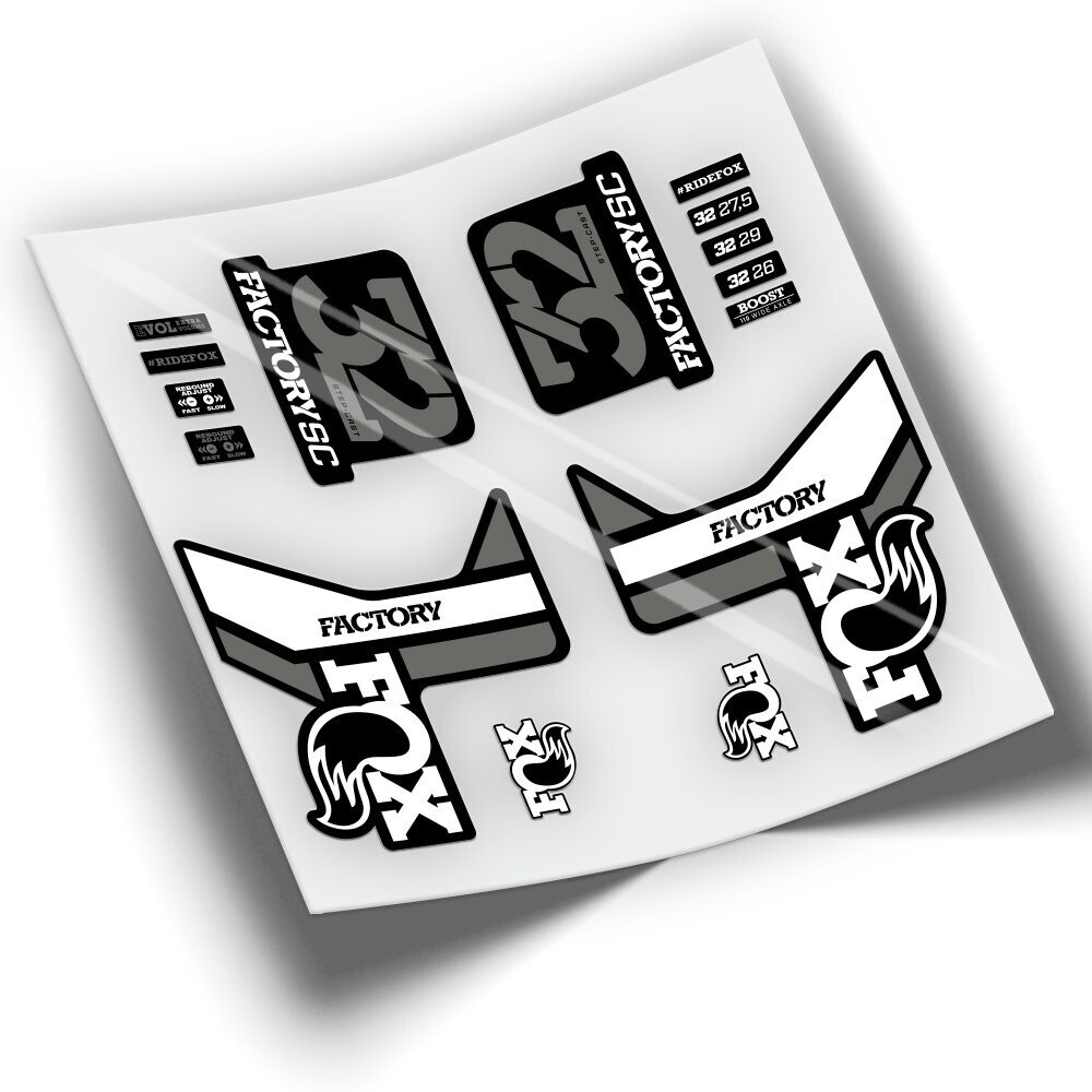 PEGATINAS FOX 32 FACTORY SC SERIES WP240, COLOR: BLANCO