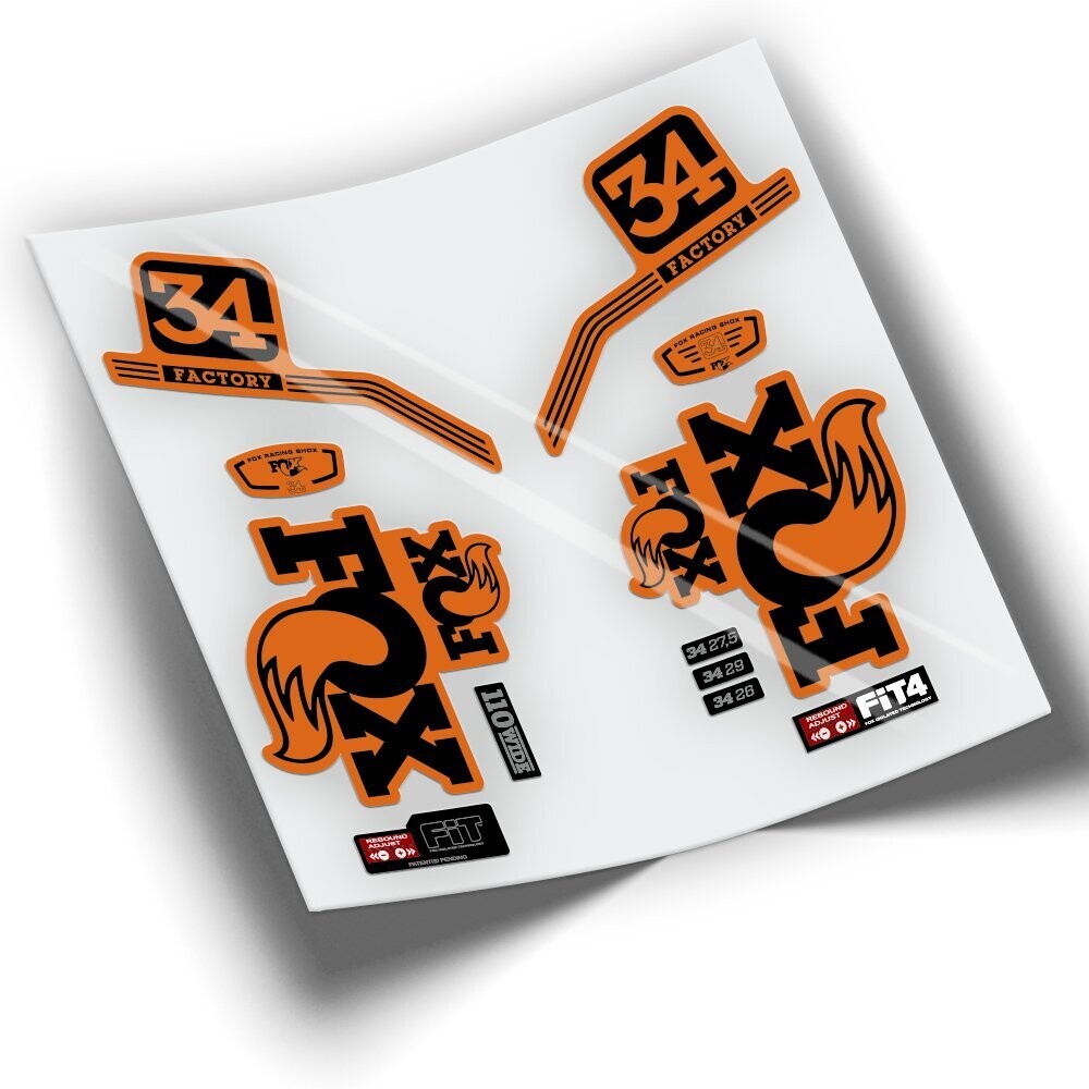 PEGATINAS HORQUILLA FOX 34 PRO ISSUE SERIES WP235