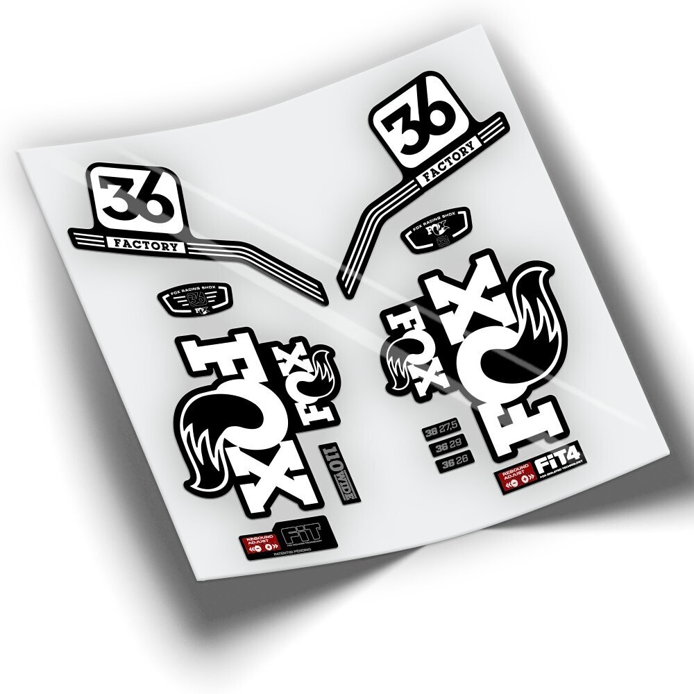 PEGATINAS FOX 36 PRO ISSUE SERIES WP227, COLOR: BLANCO