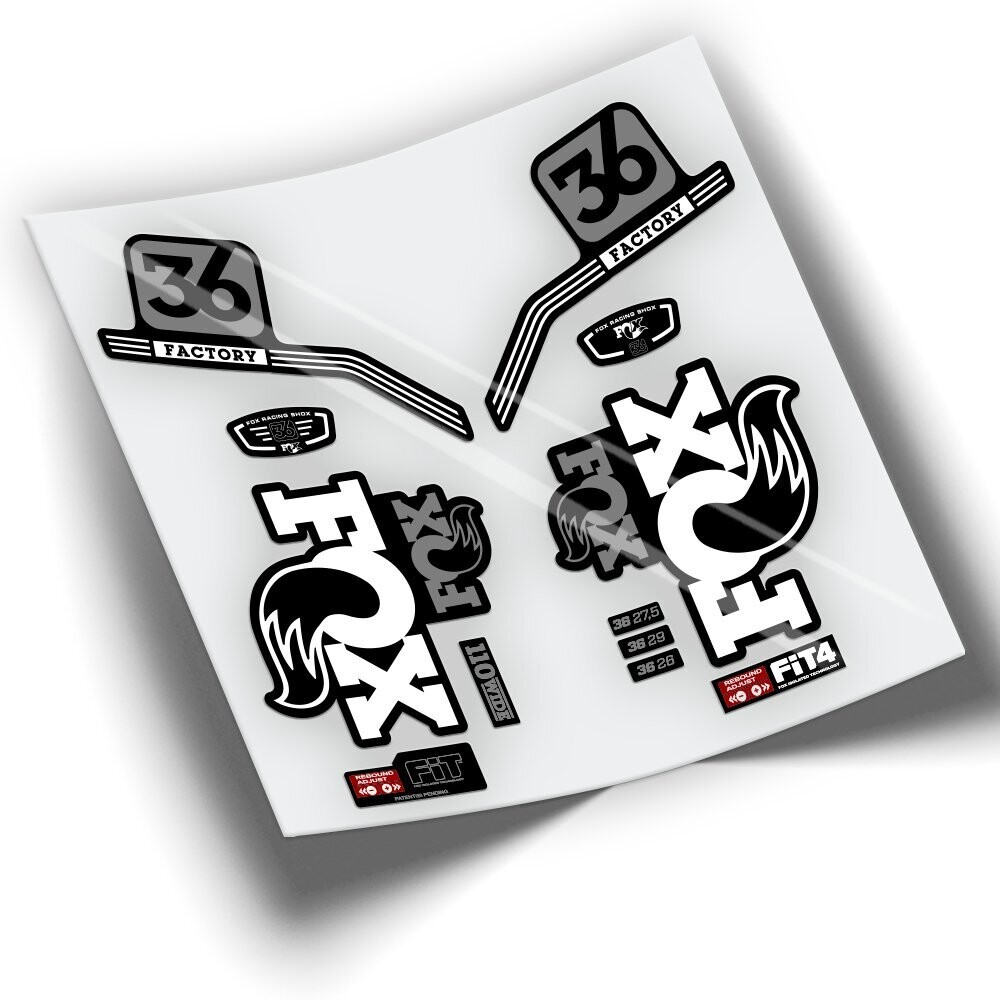 PEGATINAS FOX 36 PRO ISSUE SERIES WP226, COLOR: BLANCO