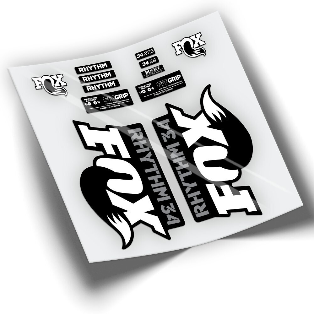 PEGATINAS FOX 34 RHYTHM SERIE 2018 WP220, COLOR: BLANCO