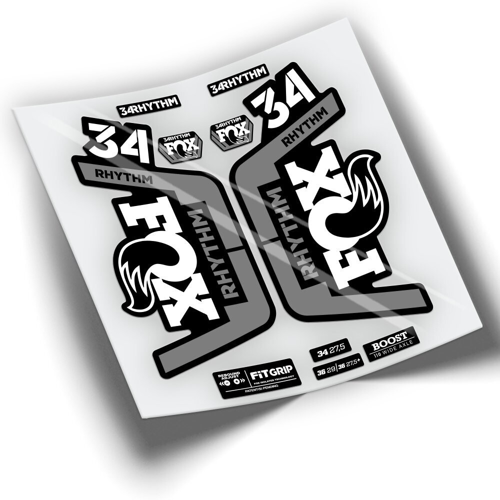 PEGATINAS FOX 34 RHYTHM SERIE 2019 WP212, COLOR: BLANCO