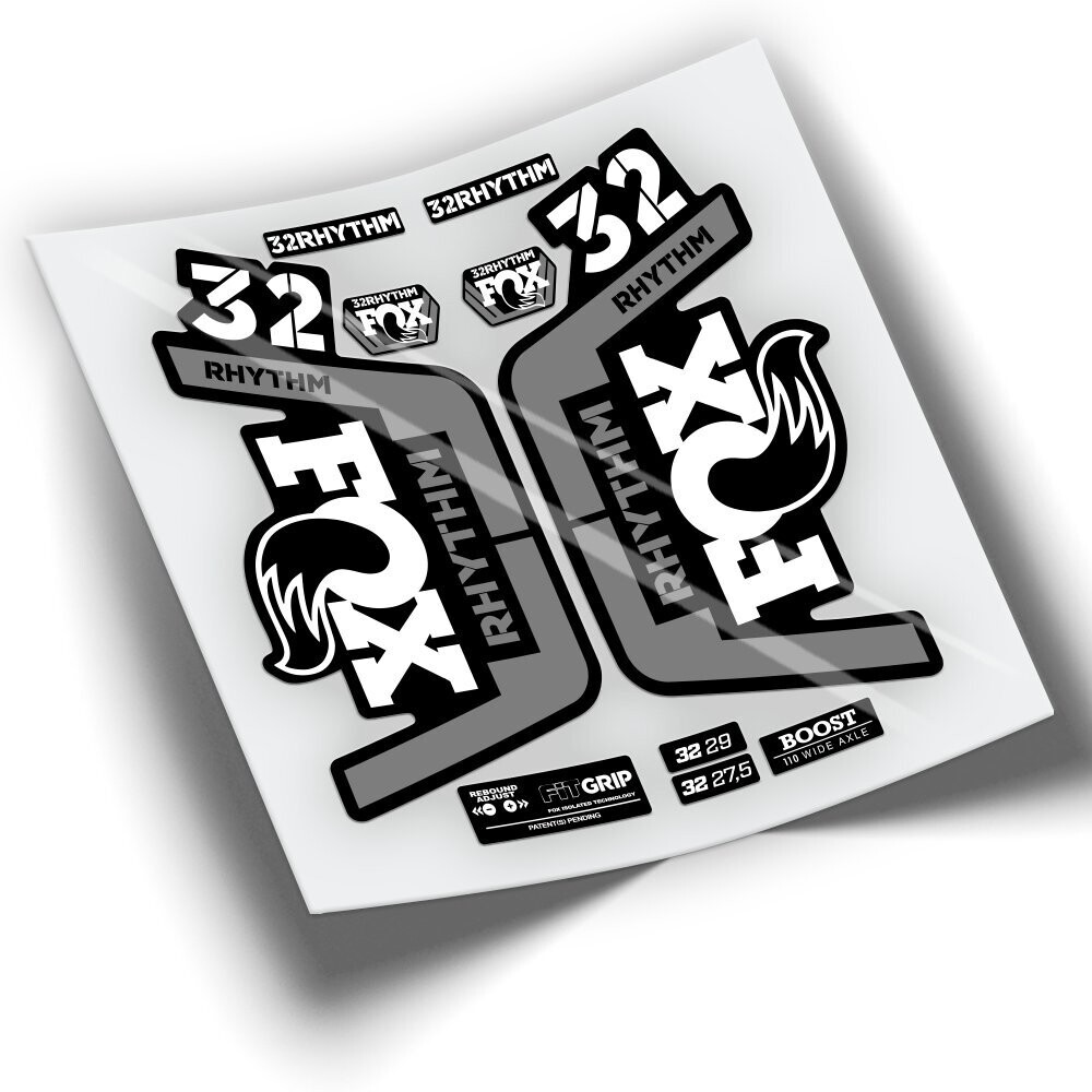PEGATINAS FOX 32 RHYTHM SERIE 2019 WP210, COLOR: BLANCO