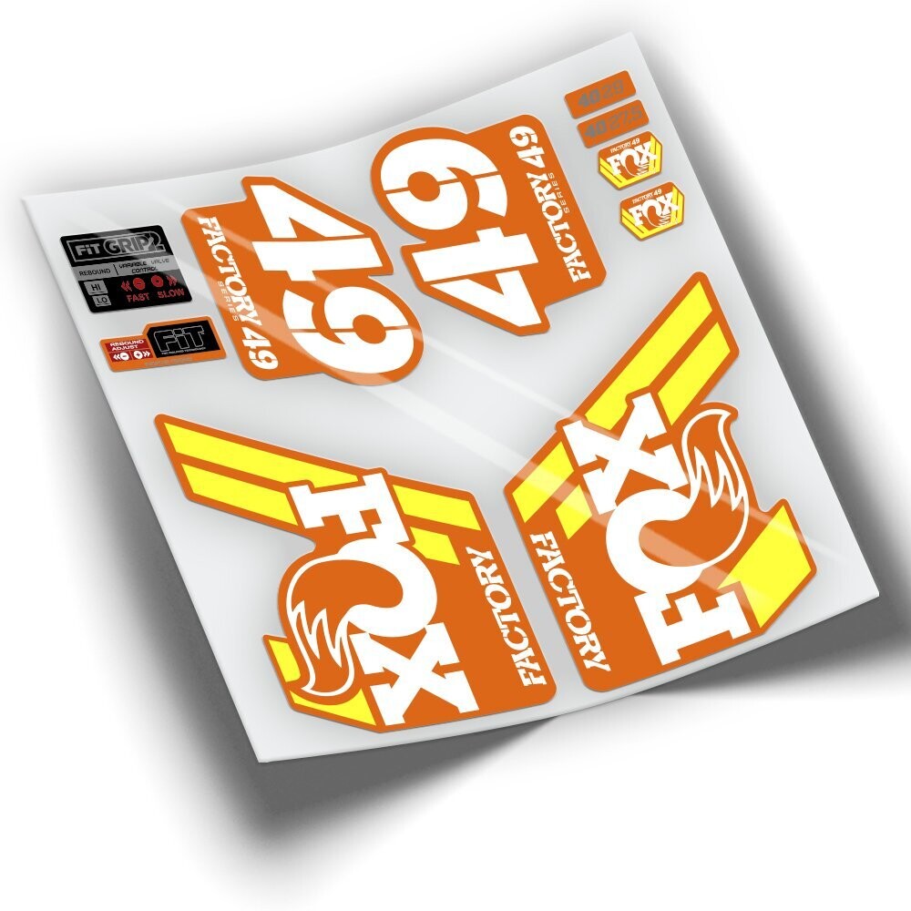 PEGATINA FOX 40 29 FACTORY SERIES WP209, COLOR: BLANCO
