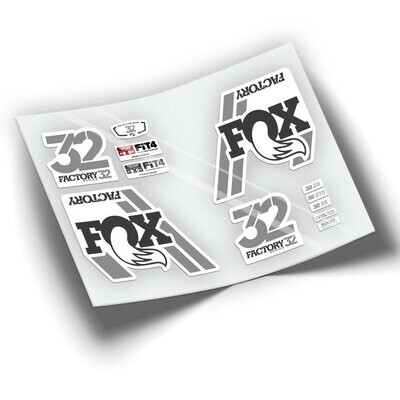 PEGATINAS FOX 32 2018 DOS COLORES WP83