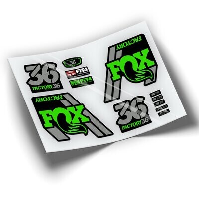 PEGATINAS FOX 36 2018 DOS COLORES WP81
