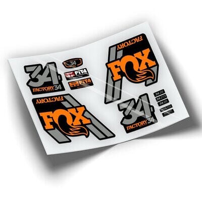 PEGATINAS FOX 34 2018 DOS COLORES WP80