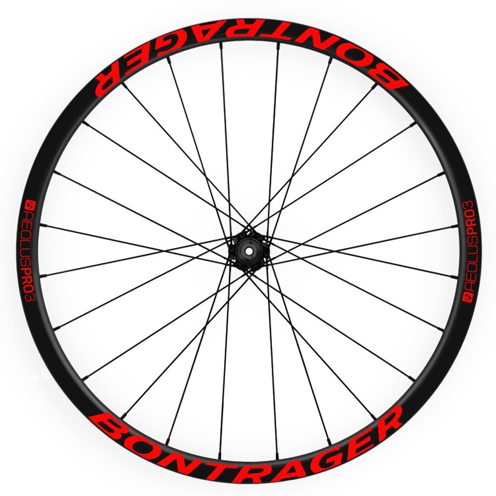 PEGATINAS LLANTAS BONTRAGER AEOLUS PRO 3 WH03, COLOR: ROJO FLUOR