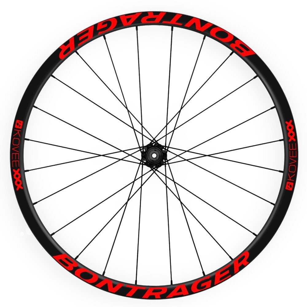 PEGATINAS LLANTAS BONTRAGER KOVEE XXX WH07, COLOR: ROJO FLUOR