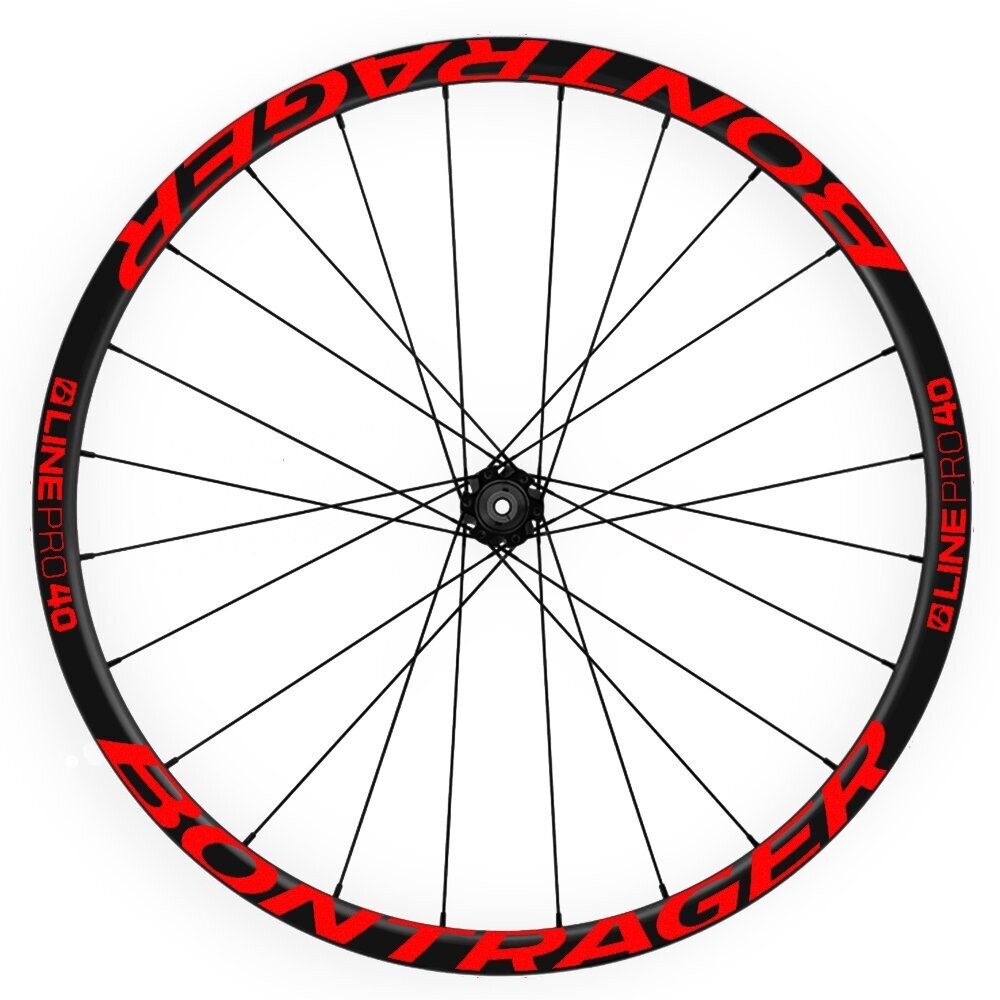 PEPEGATINAS LLANTAS BONTRAGER LINE PRO 40 WH10, COLOR: ROJO FLUOR