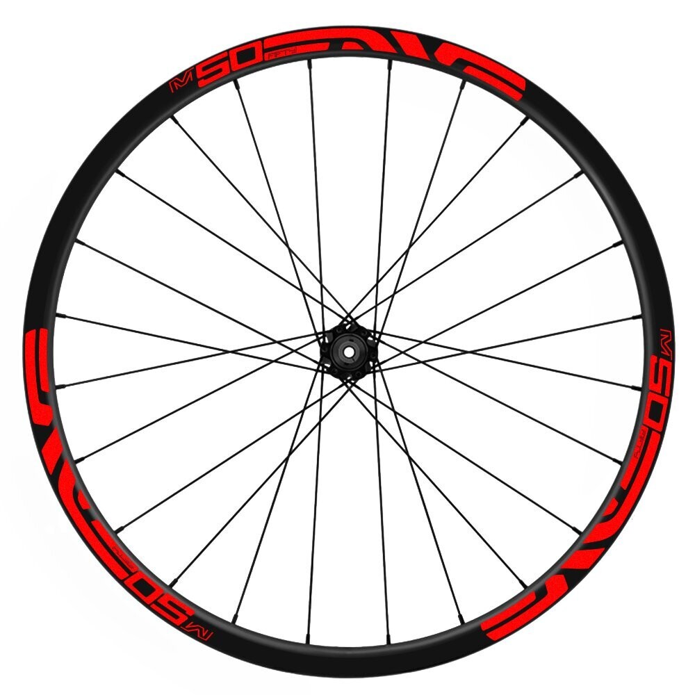 PEGATINAS LLANTAS ENVE M50 WH13, COLOR: ROJO FLUOR
