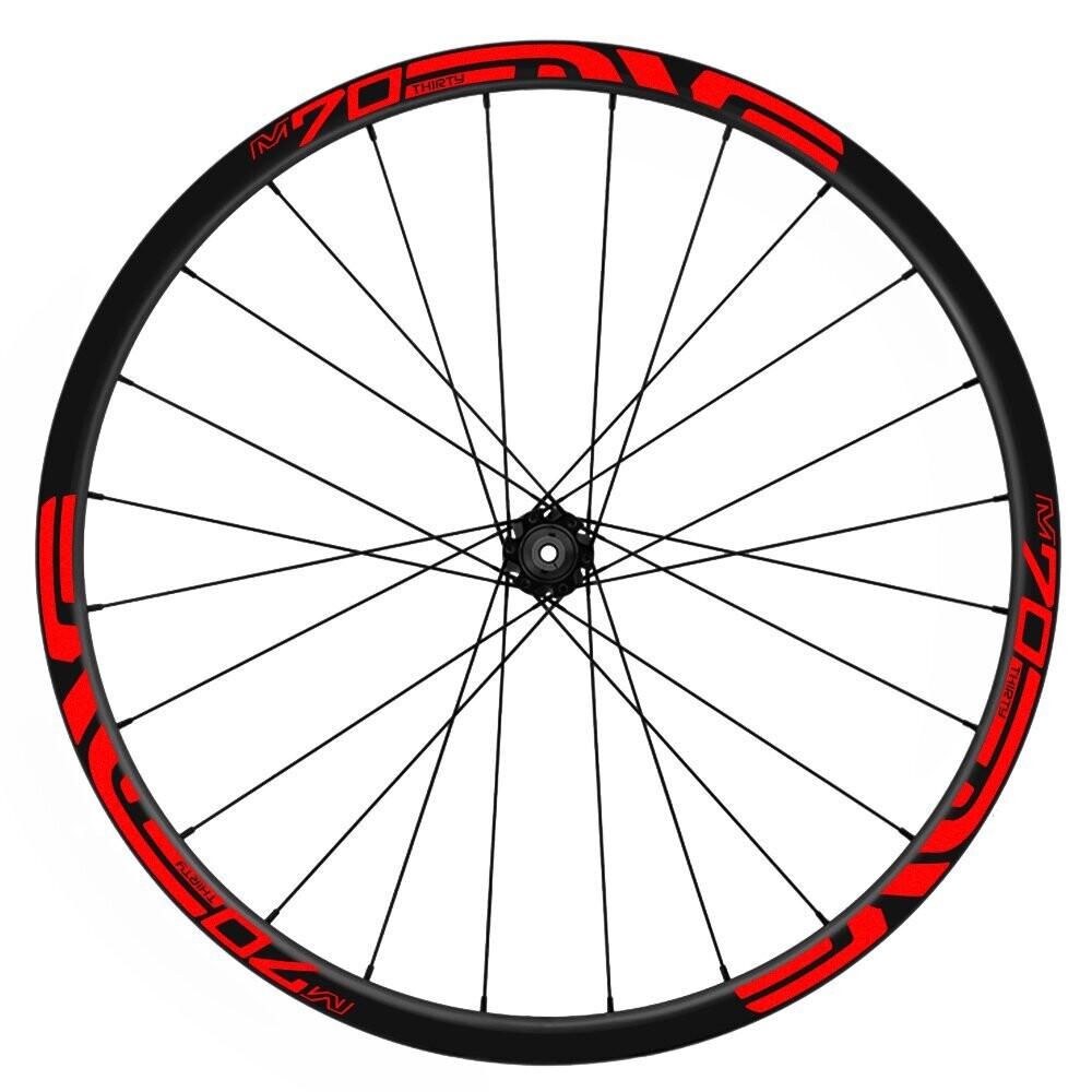 PEGATINAS LLANTAS ENVE M70 WH14, COLOR: ROJO FLUOR
