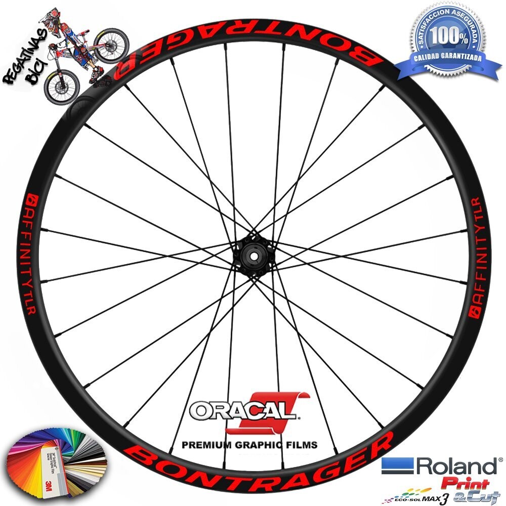 PEGATINAS LLANTAS BONTRAGER AFFINITY TLR WH94, COLOR: ROJO FLUOR