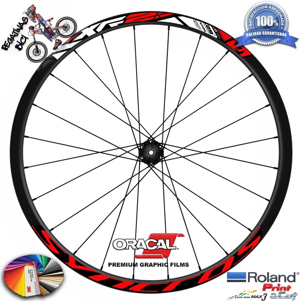 PEGATINAS LLANTAS SYNCROS XR25 29 WH106, COLOR: ROJO FLUOR